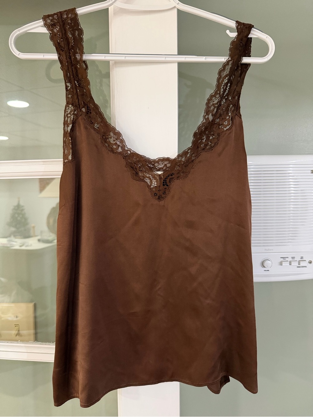 CamiNyc brown lace cami